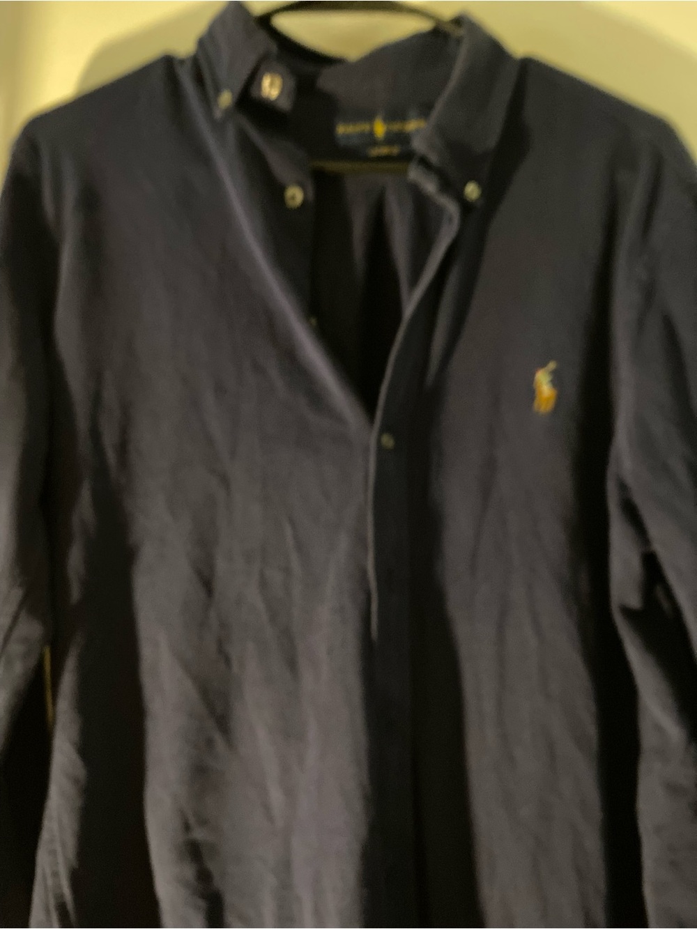 Polo by Ralph Lauren Navy Button-Down Shirt Jacket